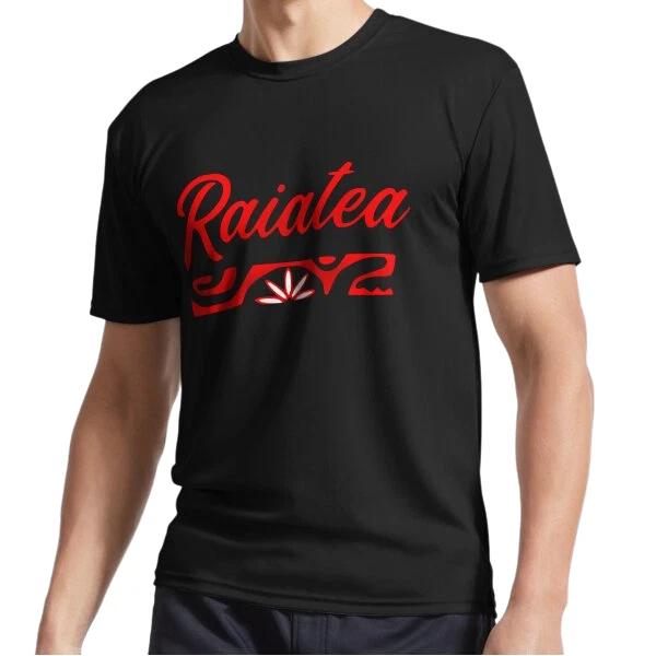 Новый RAIATEA (красный) Активная футболка с логотипом Смешной размер от S до 5XL