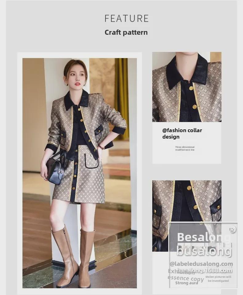 Busaron Women's Formal Long-Sleeved Suit & Trousers for Interviews and Sales Work