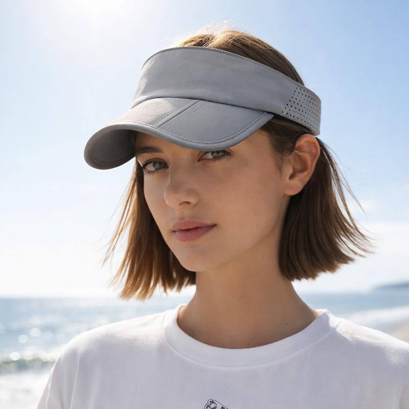 Quick-Drying Breathable Empty Top Hat Unisex Outdoor Sun Protection Sunshade Hat Foldable Sports Hat