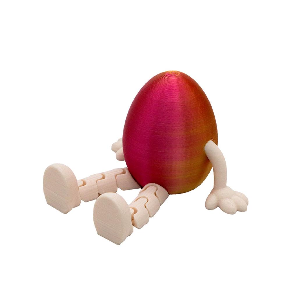 3D Printed Movable Easter Bunny Egg Toy, Creative Gift, Bunny Egg Ornament