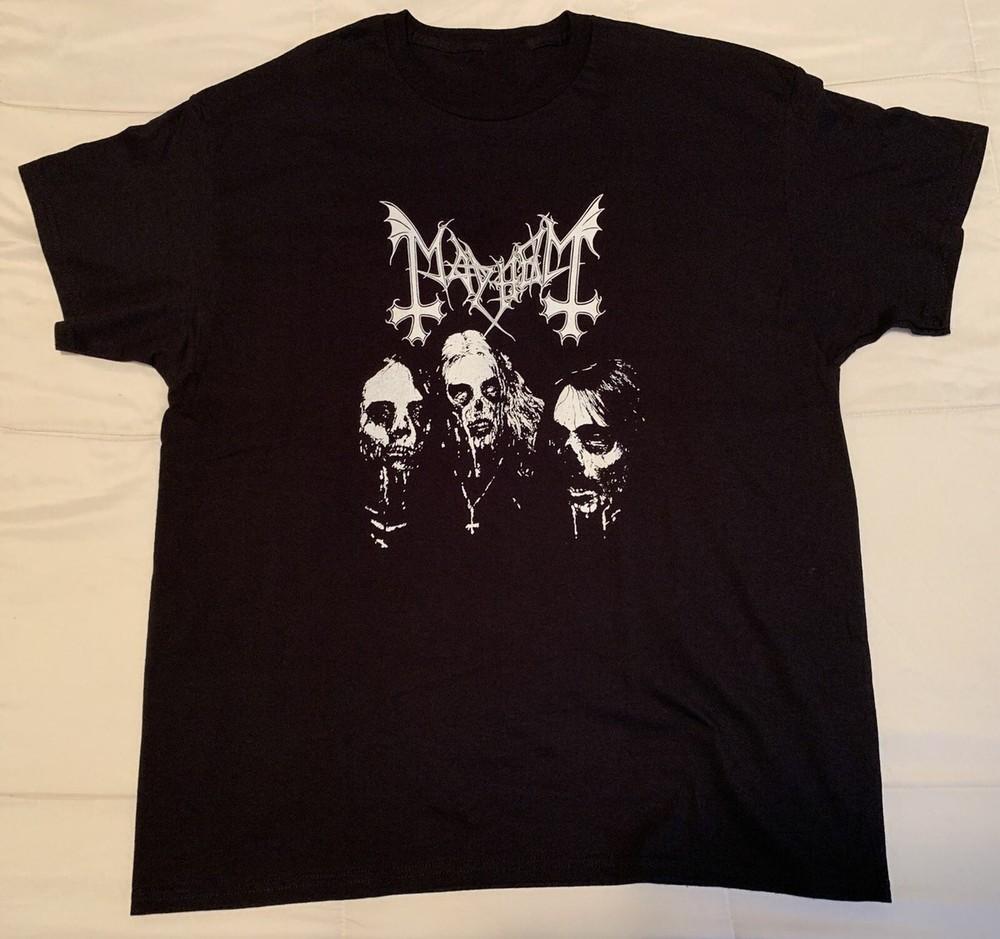 Новый Популярный Логотип Группы Mayhem Подарок Для Друзей Унисекс S-5XL Футболка TH170 Унисекс Футболка