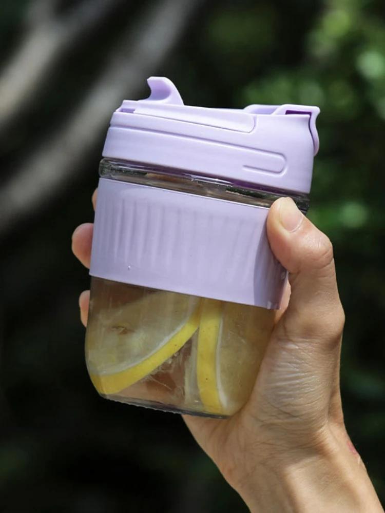 500 мл портативная спортивная бутылка для воды с трубочкой BPA Free герметичная бутылка для спортзала кружки для питья на открытом воздухе студенческая пара стакан для воды