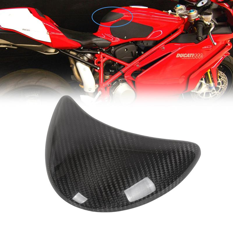 100% Carbon Fiber Front Tank Pad Cover Tank Top Fuel Tank Extension Riding protection For Ducati 749 999 999S 999R
