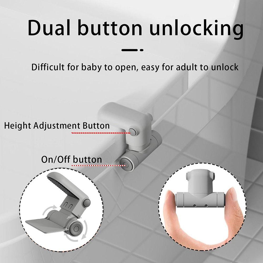Self Adhesive Toilet Locks Baby Proof Toilet Seat Locks for Toddler Child Safety Lock  Kids Safety