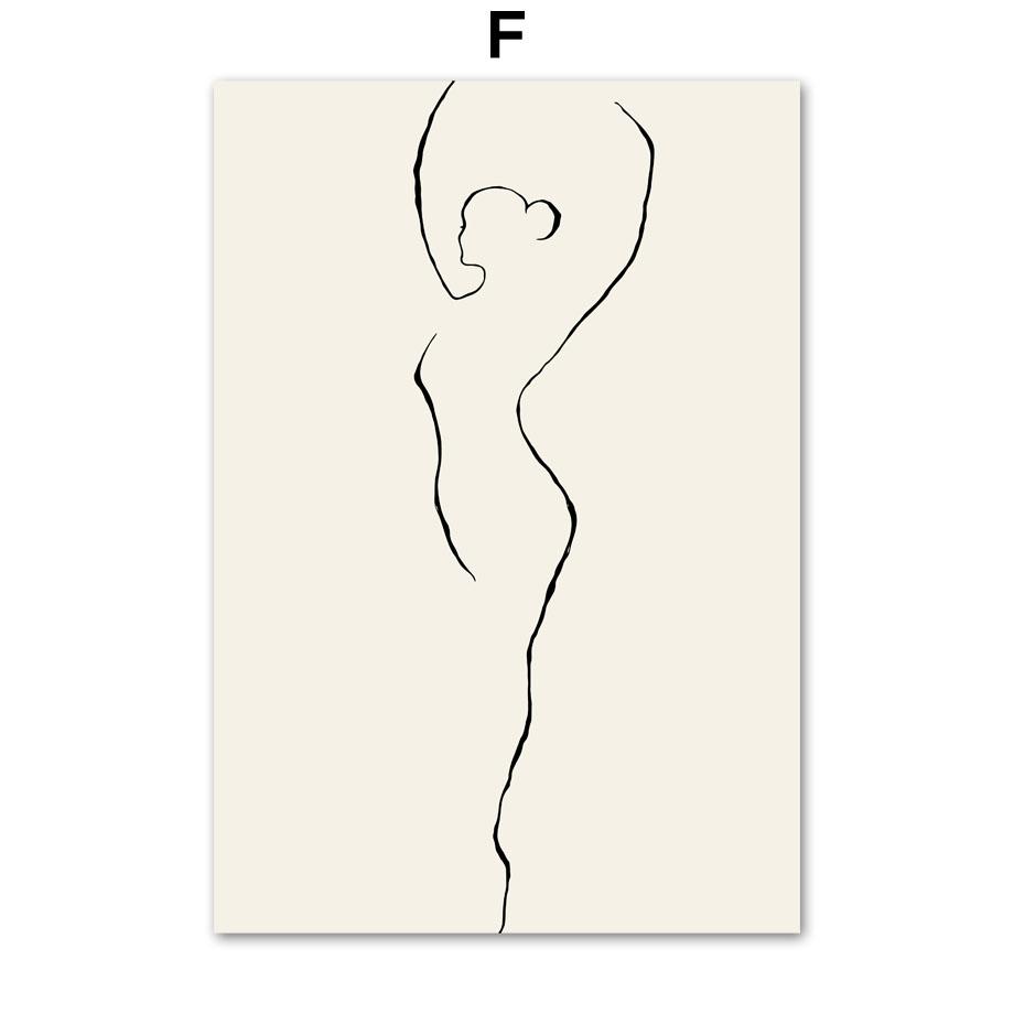 Белая ракушка, пляжный цветок, линия одуванчика, абстрактная фигура, художественная картина на холсте, плакаты с скандинавским принтом, настенные панно для дома, Deocr