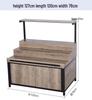 Supermarket Multi-Layer Detachable Display Rack for Bulk Dried Fruits, Grains, Candy, and Biscuits.