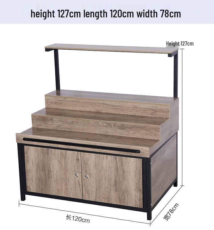 Supermarket Multi-Layer Detachable Display Rack for Bulk Dried Fruits, Grains, Candy, and Biscuits.