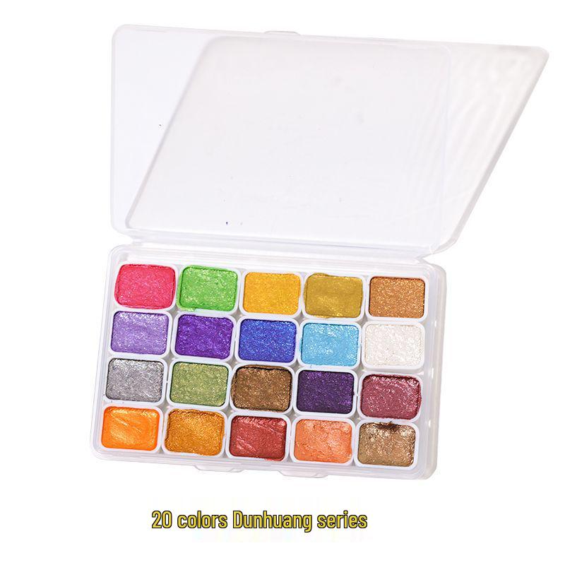 Перламутровые акварельные краски для нейл-арта - Металлический омбре и мраморные эффекты