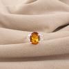 Натуральный цитрин драгоценный камень 925 стерлинговое серебро ручной работы ювелирные изделия красивое кольцо для жены RR-75-1