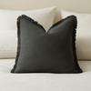 Tassel Trim Bohemia Cushion Cover Solid Color Pillowcase Modern Throw Pillow Cover  Hotel