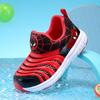 Сетчатые туфли-гусеницы для мальчиков 2025 новинка детские сетчатые туфли с Человеком-пауком для малышей дышащие с мягкой подошвой модные туфли для девочек