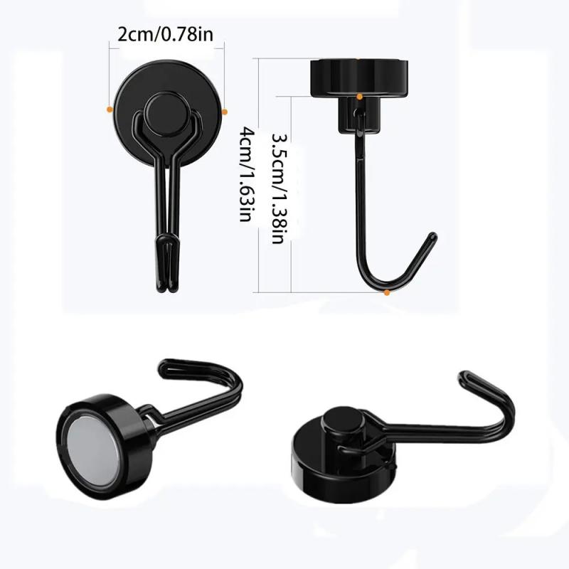 30 шт. Магнитные крючки Cruis Heavy Duty Neodymium Rare Earth Магнитные вешалки, сверхсильные магниты с крючком для подвешивания инструментов