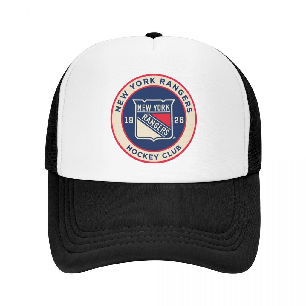 New York Hockey Fans Ranger Casual Plain Mesh Baseball Cap Adjustable Snapback Hats For Women Unisex Dad Trucker Hats