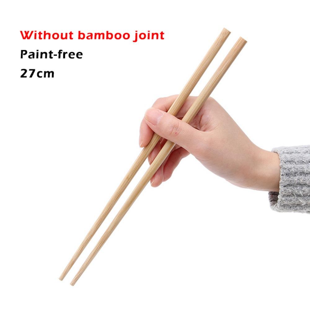 1pair 24/27/30/32cm Bamboo Chopsticks No Wax Anti-slip Chopsticks Hotpot Chopsticks Household