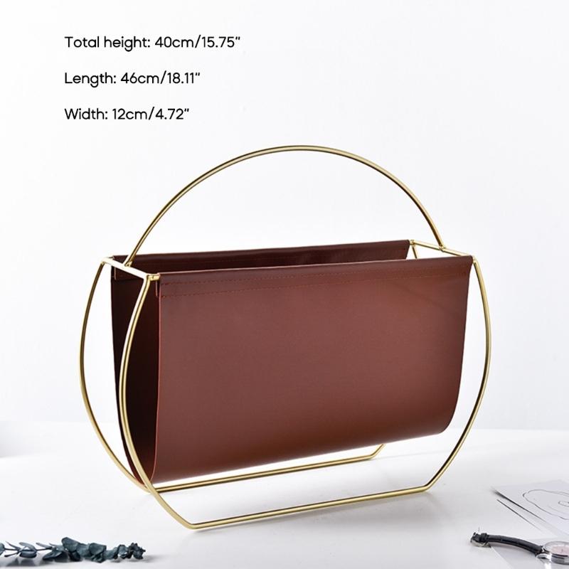 Настольный держатель для журналов, металлический каркас, полка для газет для дома X3UC