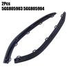 2Pcs Car Front Bumper Spoiler For Golf For MK7 2013-2017 5GG805903 L&R Exterior Bumper Spoiler Molding Trim 54 Cm Black ABS