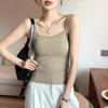 Summer Basic Tanks Spaghetti Strap Camis Solid Stretch Tops for Women Sleeveless Slim Fit Basic Solid Knitted Camisole