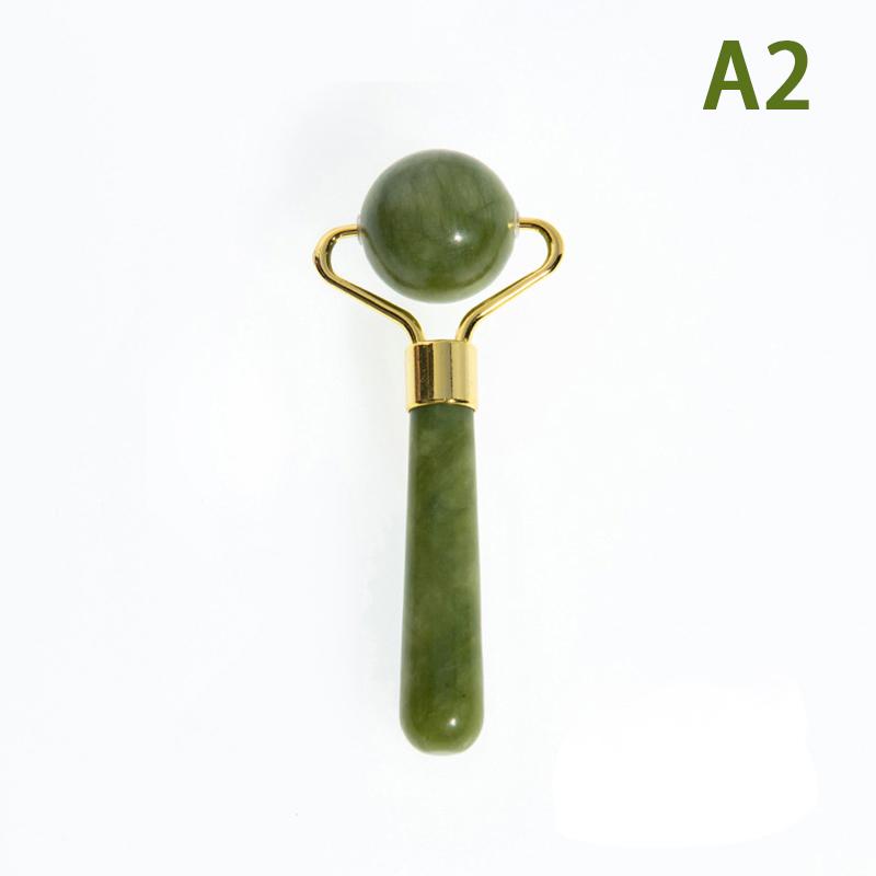 Natural Jade Ball Face Roller Gua Sha Scraper Massager Facial Eye Beauty Massager Roller Face Lifting Wrinkle Remover Skin Care