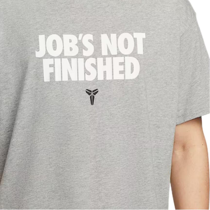 Nike Kobe Fashion Удобная Простая Универсальная Футболка с Коротким Рукавом Мужские Топы Темно-Серый II6592063