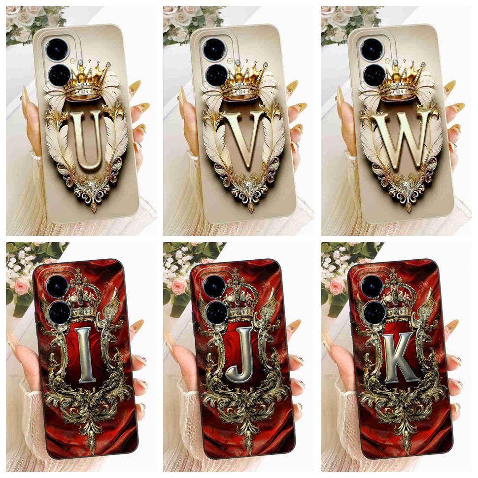 For Tecno Camon 19 Pro Case Cute Crown Letters Cover Phone Case For Camon 19 Camon19 Pro Soft Silicone Bags