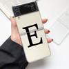 Начальная буква A Z Модный Чехол для Телефона For Samsung Galaxy Z Flip 3 4 5 6 7 Жесткий Складной Z Flip4 Прозрачная PC Крышка Подарок