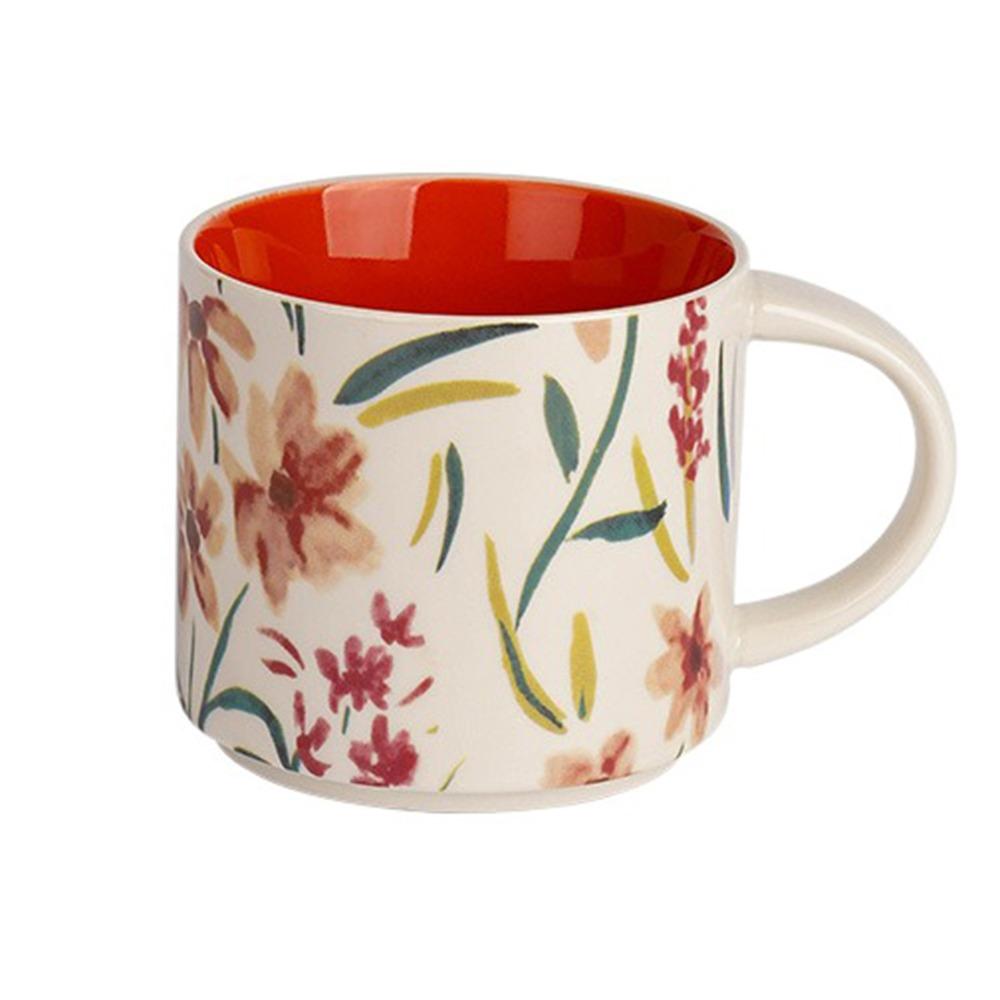 Креативная чашка для чая, цветочная цветная чашка для воды, подарки на день рождения, керамическая кофейная кружка, бытовая