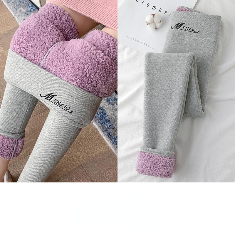 Очень толстые леггинсы с облачным пухом для женщин осенью и зимой, новая плюшевая и утолщенная верхняя одежда, теплые брюки с высокой талией, хлопковые брюки