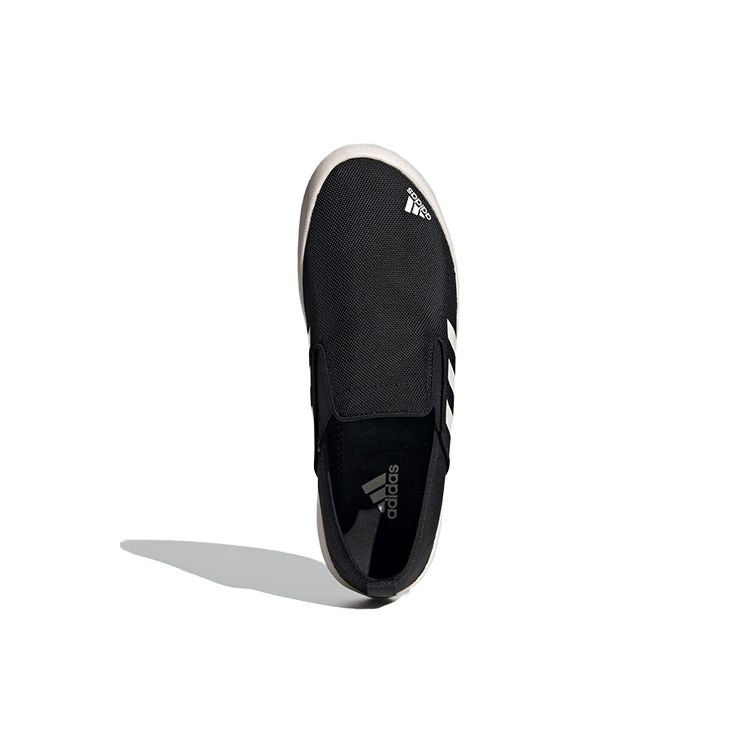 adidas B Кроссовки слипоны DLX спортивные нескользящие прочные низкие повседневные унисекс черные FU9246