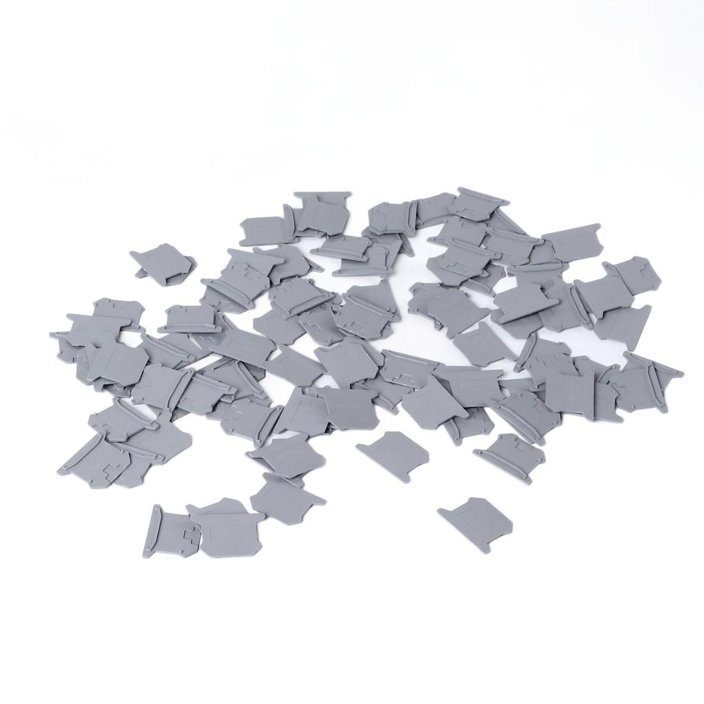 100 шт. фиксатор клеммной колодки перегородка рельс фиксированный монтажный концевой кронштейн PA66 для UK2.5B