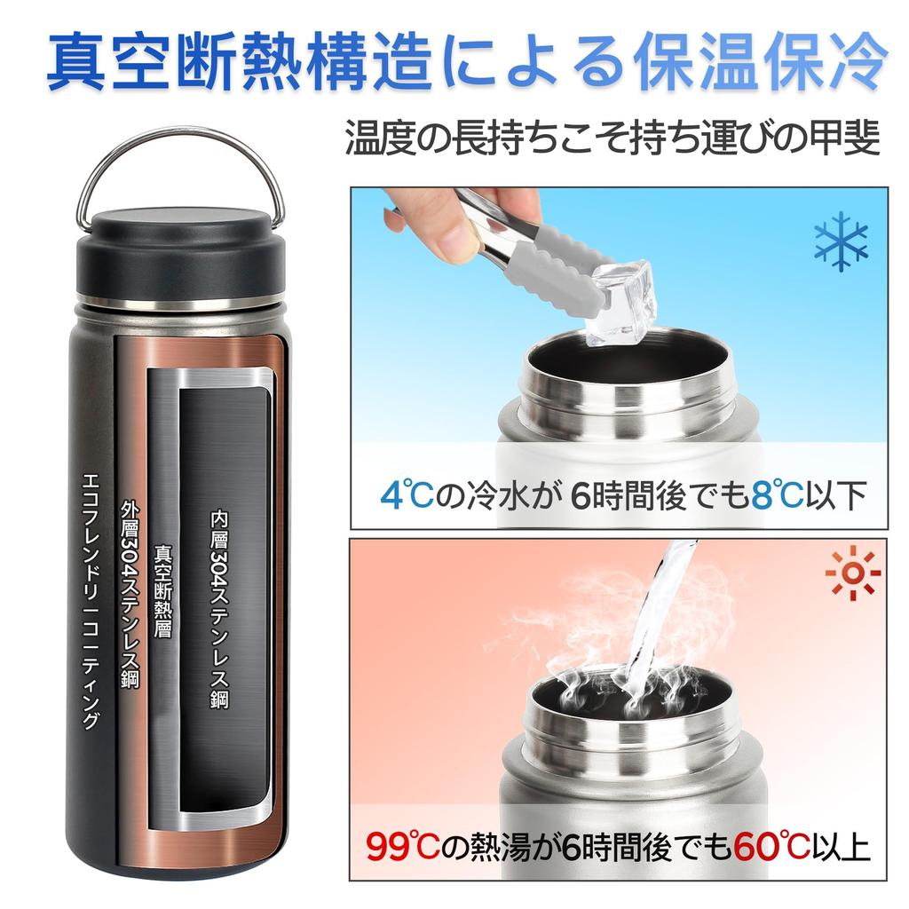 Кружка для воды TYESO, широкая спортивная крышка, прямая, нержавеющая сталь, двойная, легкая, 530 мл, бутылка, термос, бутылка, легкая, горлышко, бутылка, ручка, питьевая, сталь,