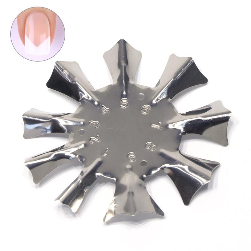 1 шт., французская резка для трафаретов для ногтей, триммер, машинка для стрижки, многоразмерные пилочки, поли-наконечники, инструмент для гель-маникюра для ногтей