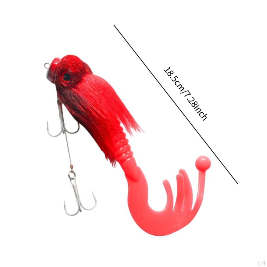 3D Fishing Lure for Use with Rat Design and Hooks