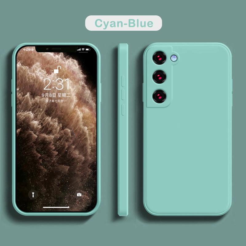 Роскошный квадратный жидкий силиконовый чехол для Samsung Galaxy S25 S24 S23 FE S22 Ultra S21 S20 S10 Plus A52 A53 A54 A33 A72 A32 4G 5G мягкий чехол