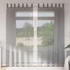 VidaXL Sheer Curtains with Loops 2 Pcs Dark Grey 140x225 Cm, Net Curtain, Transparent Curtain, Window Voile, 4102273
