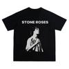2025 Stone Roses, Альтернативная Рок-группа Хлопковая футболка с коротким рукавом Модный и Высококачественный Бренд Люкс Самый продаваемый