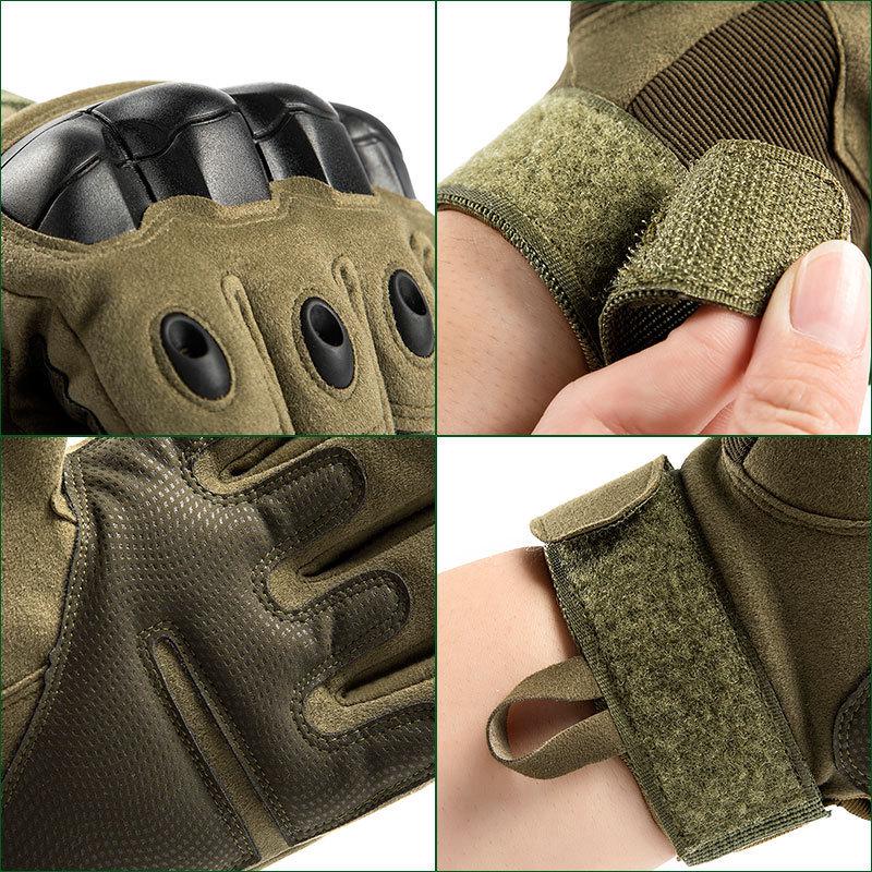 Men's Full & Half Finger Tactical Military Gloves for Outdoor Climbing, Hunting, and Cycling