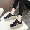 Весенние женские повседневные кроссовки легкие удобные кроссовки для бега спортивная обувь вулканизированная обувь на шнуровке сплошные туфли на плоской подошве Tenis De Mujer