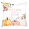 New Cross-cuddle Pillow Cover English Letters Thanksgiving Pumpkin Print Cushion Home Sofa Cushion Cover