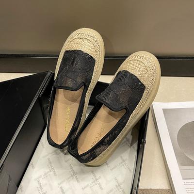 Весенне-летние новые рыбацкие туфли женские дышащие на плоской подошве одинарные туфли пекинские тканевые туфли ленивые тапочки повседневные туфли