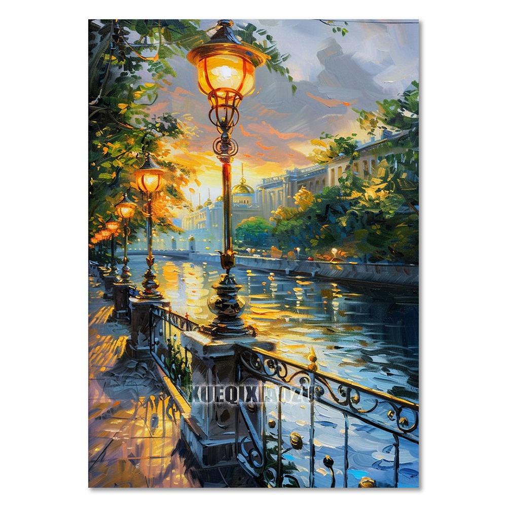 Морской парусник 5D Набор для алмазной живописи Вид на горы Цветочный дом Мозаика Вышивка крестом Сделай сам Домашний декор Подарок для взрослых начинающих