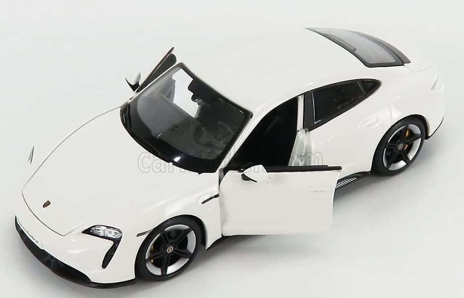 BURAGO Porsche Taycan Miniature Car 1/24 TAYCAN 2019 (CARRARA WHITE)