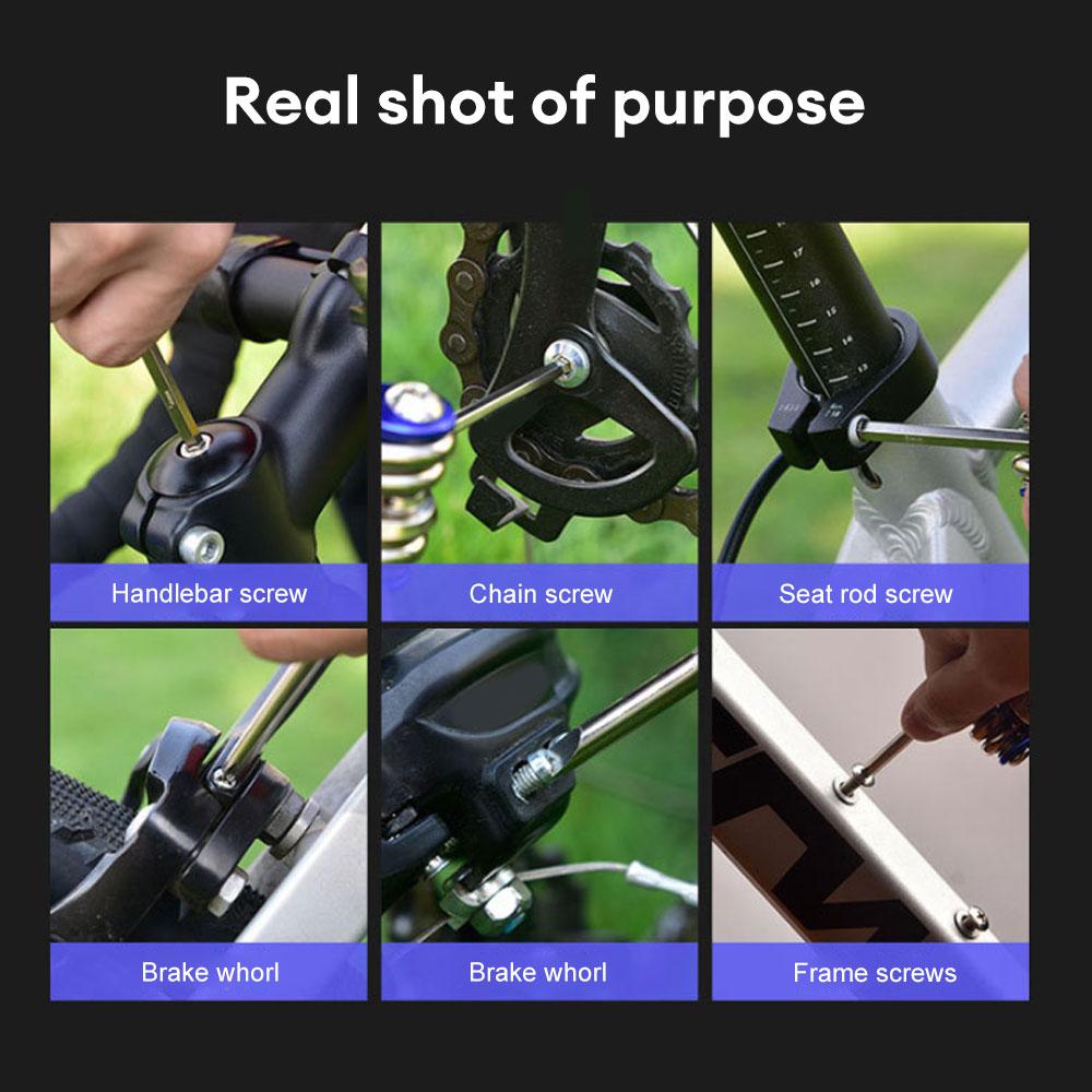 Набор инструментов для ремонта велосипеда 11 в 1 Инструмент для ремонта горного велосипеда Гаечный ключ Отвертка Цепь Портативный Многофункциональный Ремонт Инструмент для велосипеда