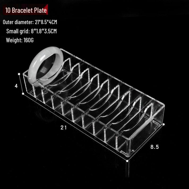 Акриловая подставка для браслетов и браслетов - 20 и 40 позиций, прозрачная подставка для ювелирных изделий и коробка для хранения