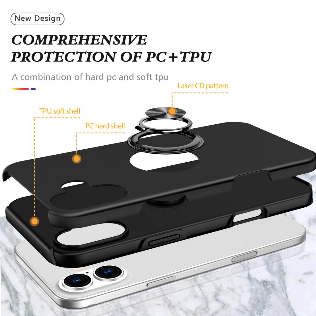 Портативный чехол-подставка для кольца для iPhone 17 Pro Max 16 15 14 Plus 17 Air 12 13 Pro iPhone17 iPhone14 iPhone15 iPhone16