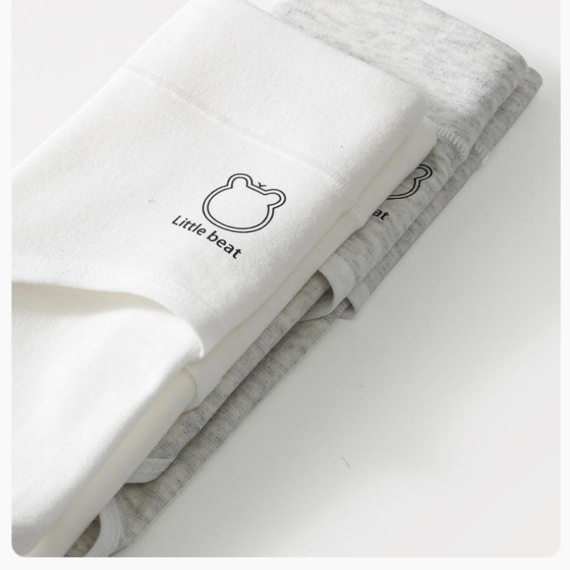 Women's Cotton Panties Bear Seamless Mid-waist Briefs Simple and Comfortable Underwear