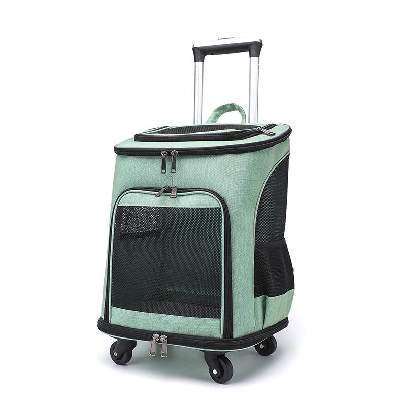 Портативный рюкзак-тележка для кошек и собак