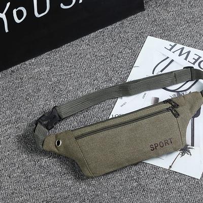 Canvas Fit Waistpack Мобильный поясной рюкзак мужской спортивный на открытом воздухе для отдыха на бега Защита от кражи Ультратонкий Невидимый