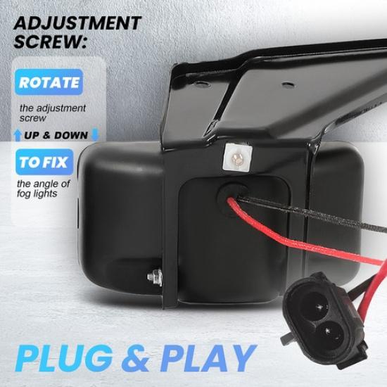 Противотуманные фары для Chevrolet C1500 C2500 K1500 K2500 1988-1999 2000 Галогенные Хром