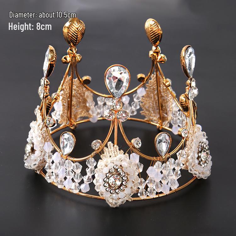 Pearl Crown Bride Cake Topper for Valentine's, Birthday, and Wedding Decor