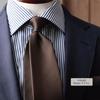 [Y&TAILOR] Галстук, Сделано в Киото, Сделано в Танго, Однотонный, 16 Мом Шелка, 100% Высококачественный, Сделано в Японии, Стильный, Для бизнеса, Подарок (коричневый)